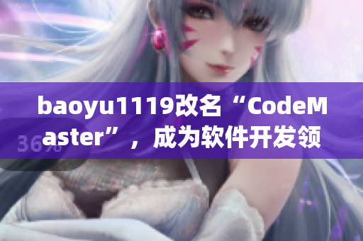 baoyu1119改名“CodeMaster”，成为软件开发领域的新巨头