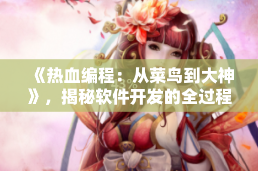 《热血编程：从菜鸟到大神》，揭秘软件开发的全过程