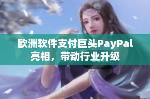 欧洲软件支付巨头PayPal亮相，带动行业升级