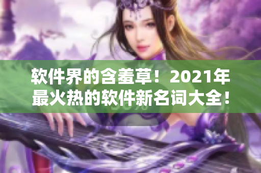 软件界的含羞草！2021年最火热的软件新名词大全！