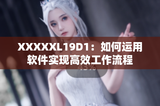 XXXXXL19D1：如何运用软件实现高效工作流程