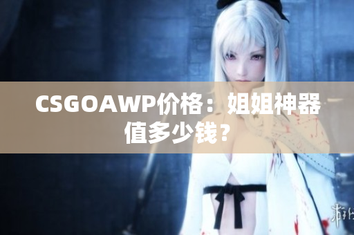 CSGOAWP价格：姐姐神器值多少钱？