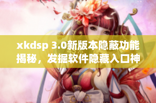 xkdsp 3.0新版本隐蔽功能揭秘，发掘软件隐藏入口神秘特色