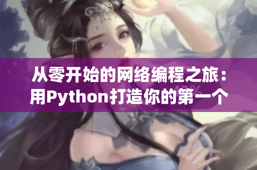 从零开始的网络编程之旅：用Python打造你的第一个网络应用