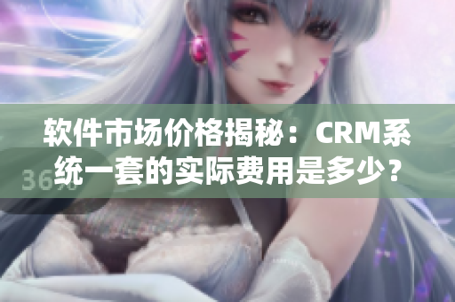 软件市场价格揭秘：CRM系统一套的实际费用是多少？