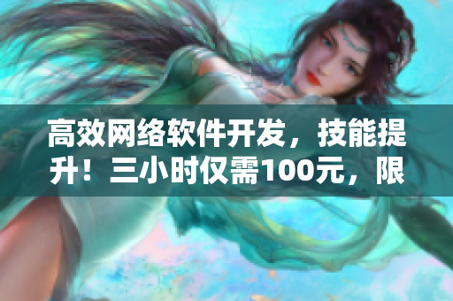 高效网络软件开发，技能提升！三小时仅需100元，限时电话咨询！