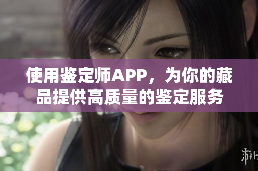 使用鉴定师APP，为你的藏品提供高质量的鉴定服务