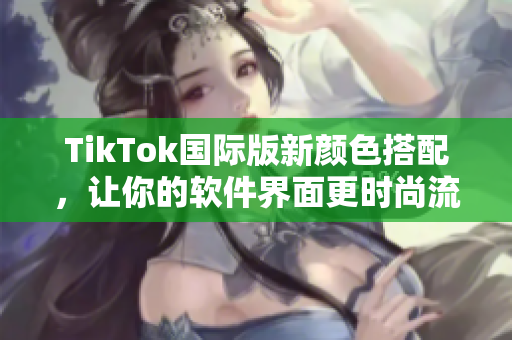 TikTok国际版新颜色搭配，让你的软件界面更时尚流行