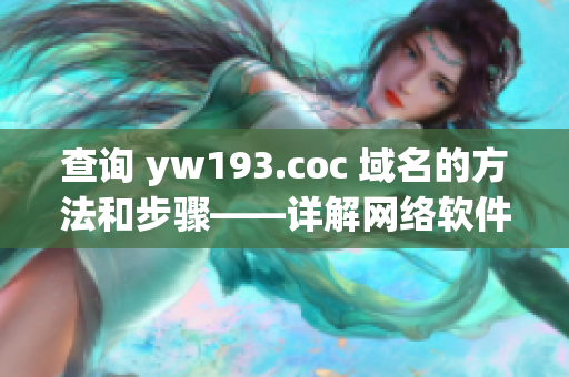 查询 yw193.coc 域名的方法和步骤——详解网络软件查询术