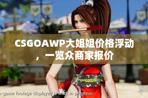 CSGOAWP大姐姐价格浮动，一览众商家报价