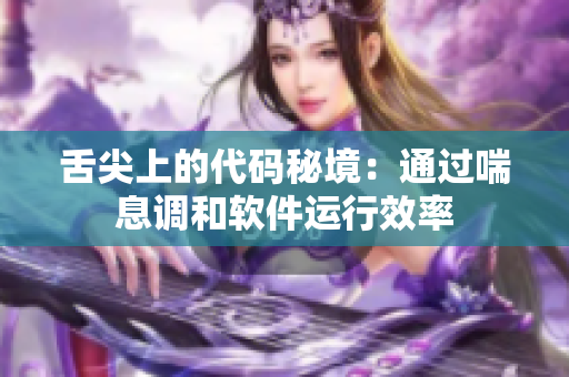 舌尖上的代码秘境：通过喘息调和软件运行效率