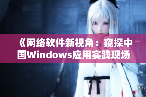 《网络软件新视角：窥探中国Windows应用实践现场》