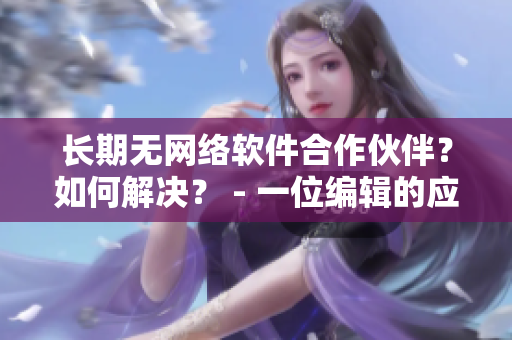 长期无网络软件合作伙伴？如何解决？ - 一位编辑的应对策略