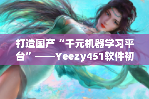 打造国产“千元机器学习平台”——Yeezy451软件初体验