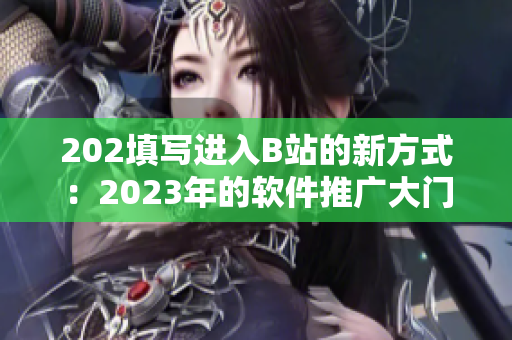 202填写进入B站的新方式：2023年的软件推广大门