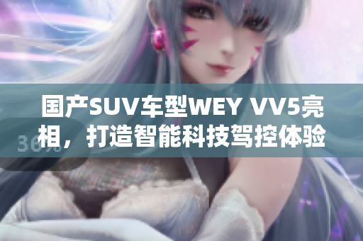 国产SUV车型WEY VV5亮相，打造智能科技驾控体验