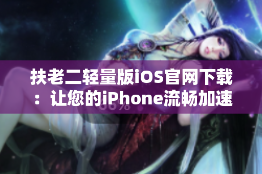 扶老二轻量版iOS官网下载：让您的iPhone流畅加速的神器