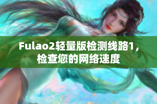 Fulao2轻量版检测线路1，检查您的网络速度