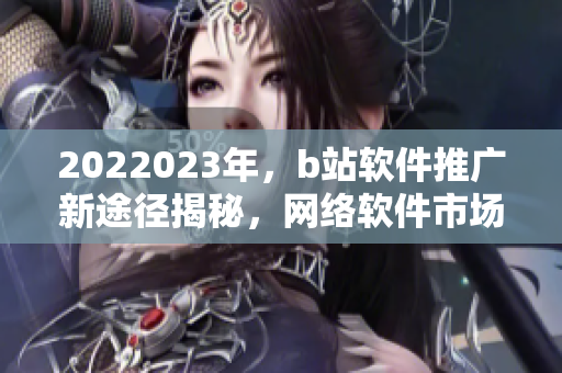 2022023年，b站软件推广新途径揭秘，网络软件市场新风向