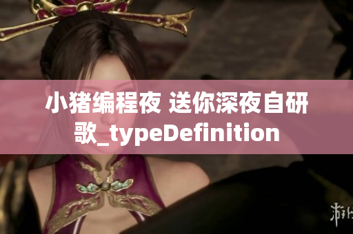 小猪编程夜 送你深夜自研歌_typeDefinition