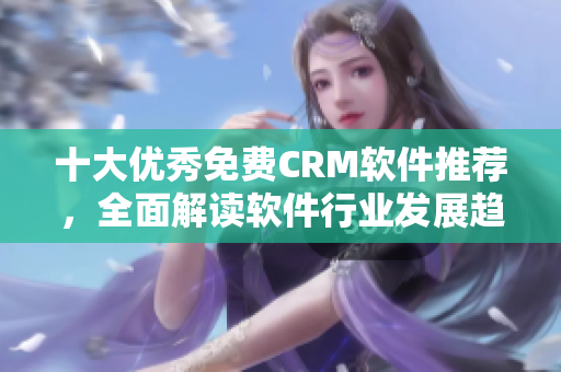 十大优秀免费CRM软件推荐，全面解读软件行业发展趋势