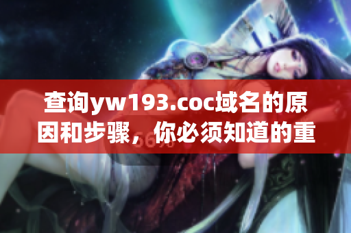 查询yw193.coc域名的原因和步骤，你必须知道的重要事项