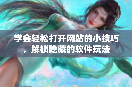 学会轻松打开网站的小技巧，解锁隐藏的软件玩法