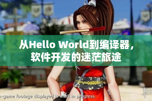 从Hello World到编译器，软件开发的迷茫旅途