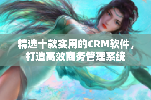 精选十款实用的CRM软件，打造高效商务管理系统