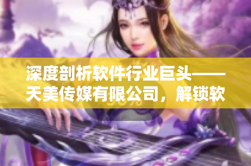 深度剖析软件行业巨头——天美传媒有限公司，解锁软件市场新视角