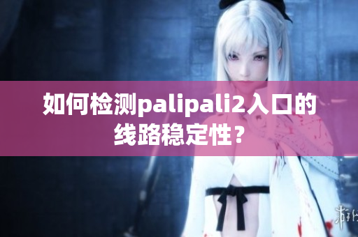 如何检测palipali2入口的线路稳定性？