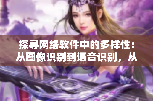 探寻网络软件中的多样性：从图像识别到语音识别，从前端设计到后端架构