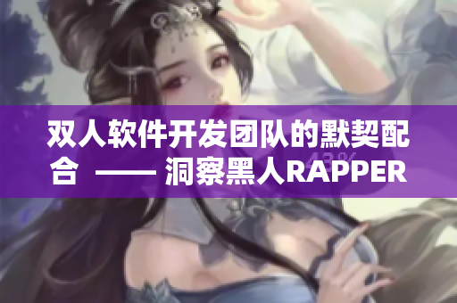 双人软件开发团队的默契配合  —— 洞察黑人RAPPER合作之道！