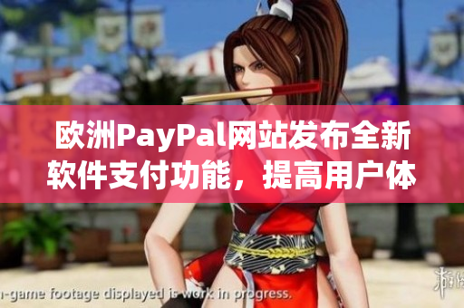 欧洲PayPal网站发布全新软件支付功能，提高用户体验