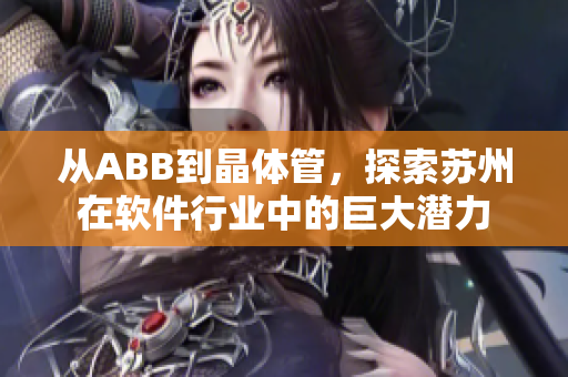 从ABB到晶体管，探索苏州在软件行业中的巨大潜力