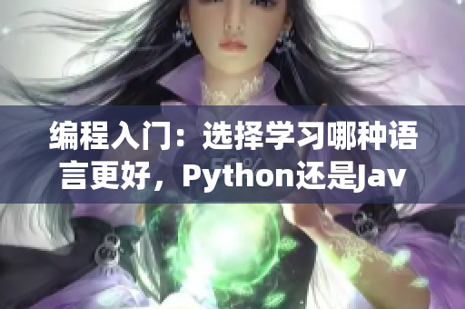 编程入门：选择学习哪种语言更好，Python还是Java？