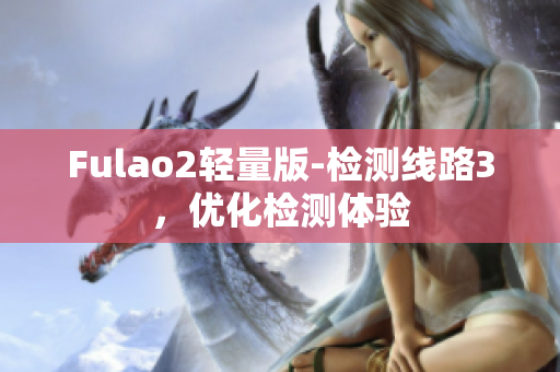 Fulao2轻量版-检测线路3，优化检测体验