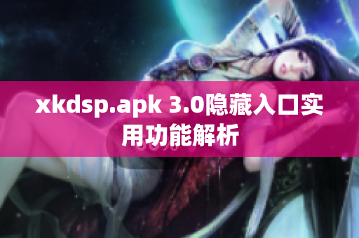 xkdsp.apk 3.0隐藏入口实用功能解析