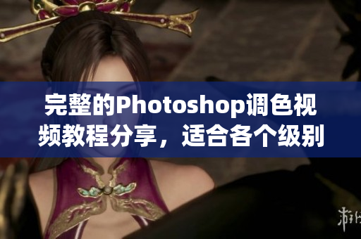 完整的Photoshop调色视频教程分享，适合各个级别的学习者