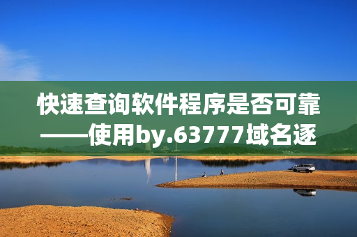 快速查询软件程序是否可靠——使用by.63777域名逐一检测