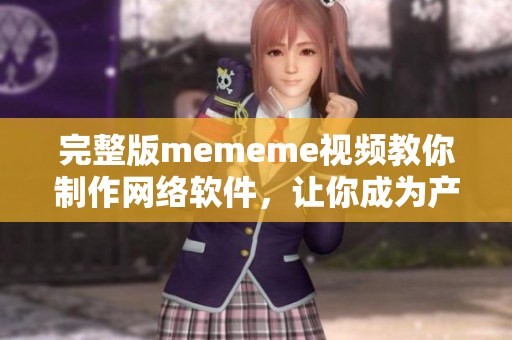 完整版mememe视频教你制作网络软件，让你成为产品开发高手