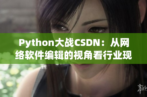 Python大战CSDN：从网络软件编辑的视角看行业现状与发展趋势