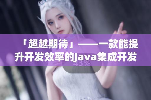 「超越期待」——一款能提升开发效率的Java集成开发环境