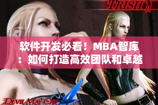 软件开发必看！MBA智库：如何打造高效团队和卓越产品  MBA蘑菇视频