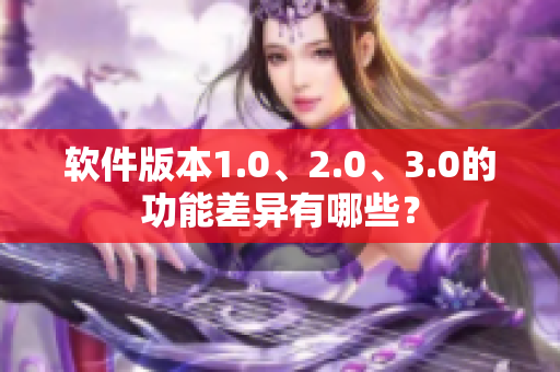 软件版本1.0、2.0、3.0的功能差异有哪些？