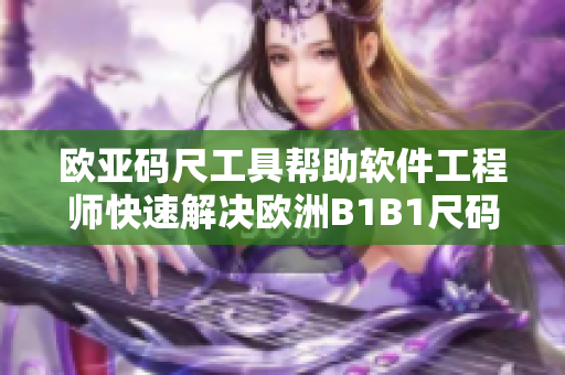 欧亚码尺工具帮助软件工程师快速解决欧洲B1B1尺码问题