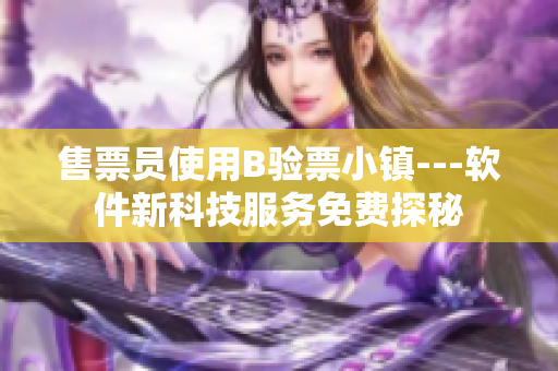 售票员使用B验票小镇---软件新科技服务免费探秘