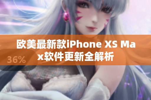 欧美最新款iPhone XS Max软件更新全解析