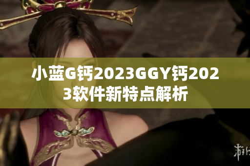 小蓝G钙2023GGY钙2023软件新特点解析