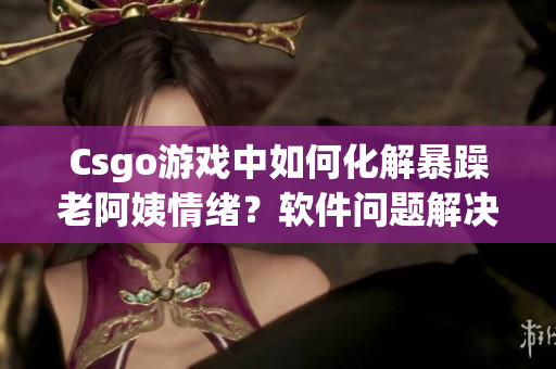 Csgo游戏中如何化解暴躁老阿姨情绪？软件问题解决方案分享